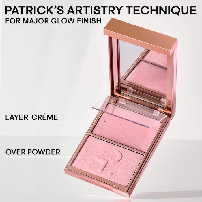 Patrick Ta Major Glow Creme & Powder Light Reflecting Traslucent Highlighter Duo