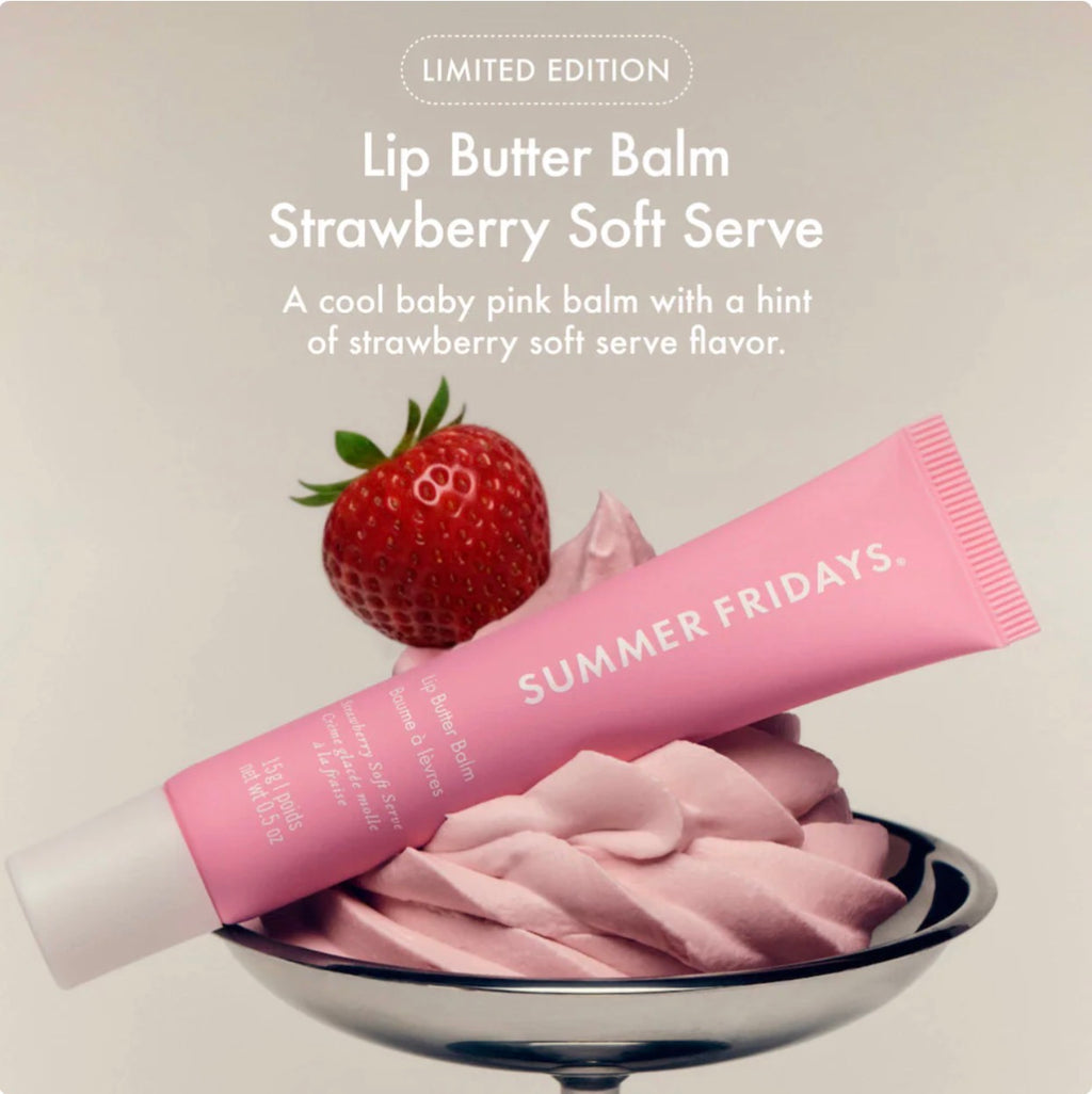 Summer Fridays Sweet Pink Duo with Birthday Cake + Strawberry Soft Serve Lip Butter Balm