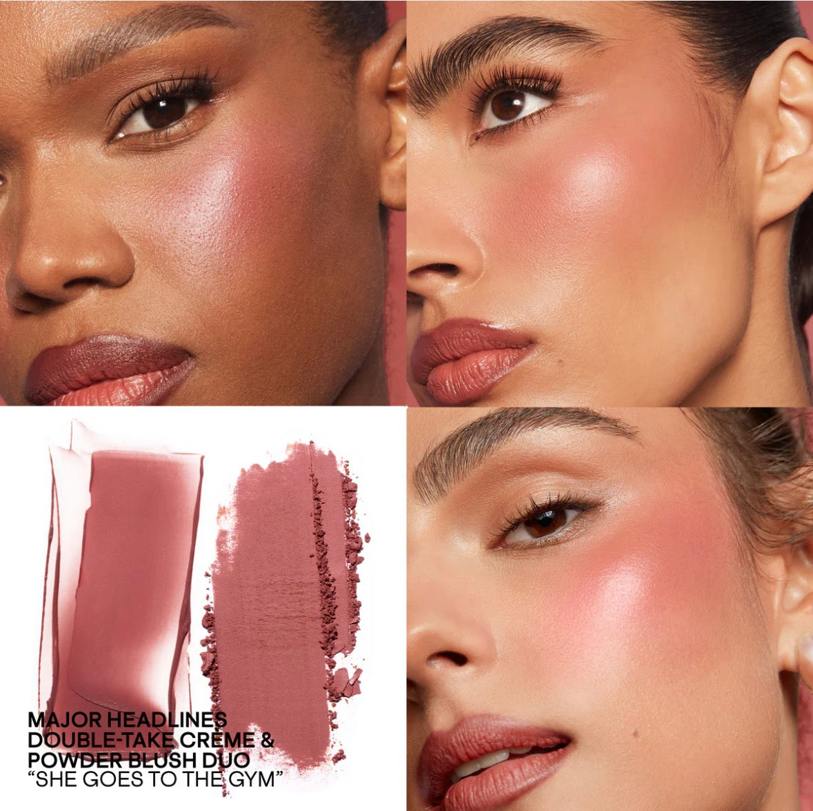 Patrick Ta Mini Major Headlines Double-Take Crème & Powder Blush Duo