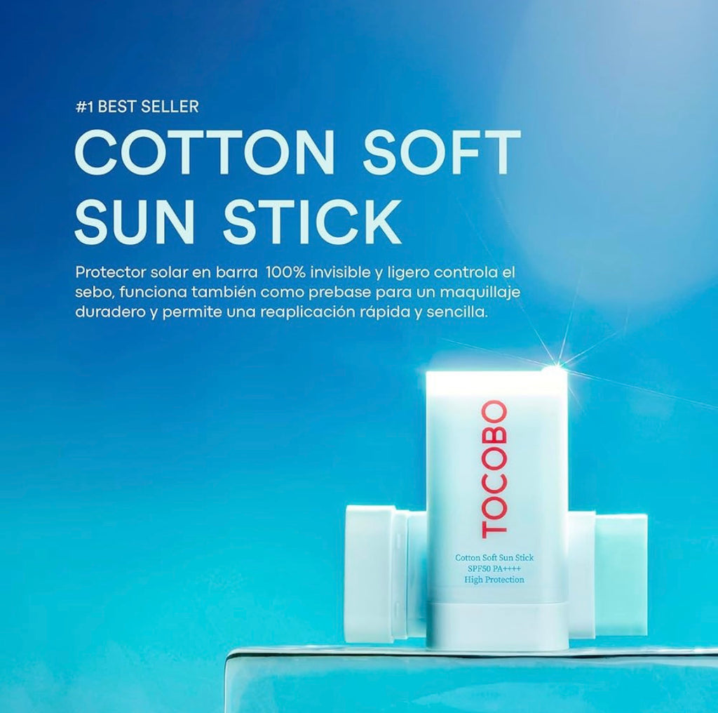 TOCOBO Barra solar suave de algodón SPF50+ PA+++