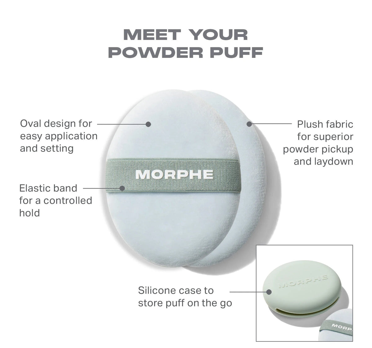 MORPHE All Set Touch-Up Powder Puff