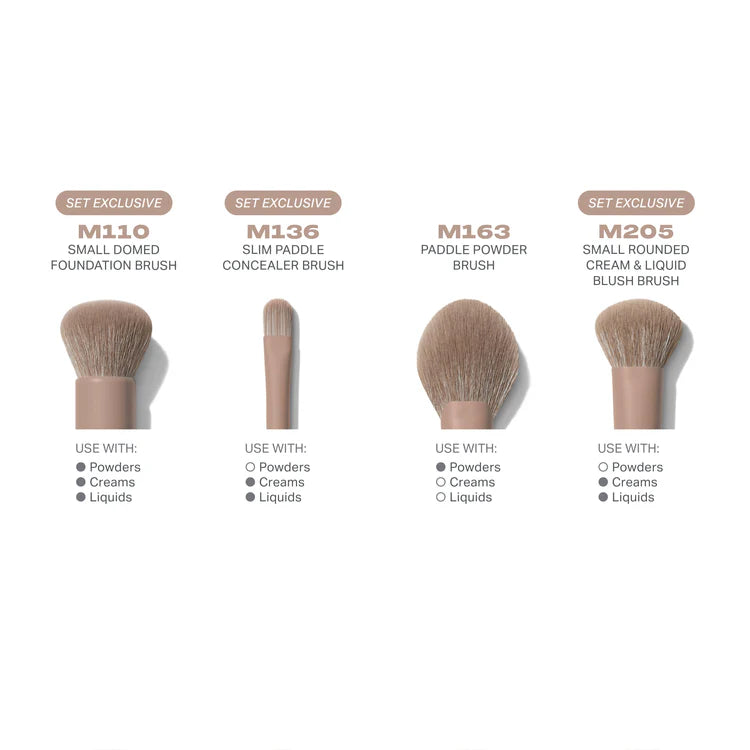 MORPHE Iced Mocha 4-Piece Face Brush Set